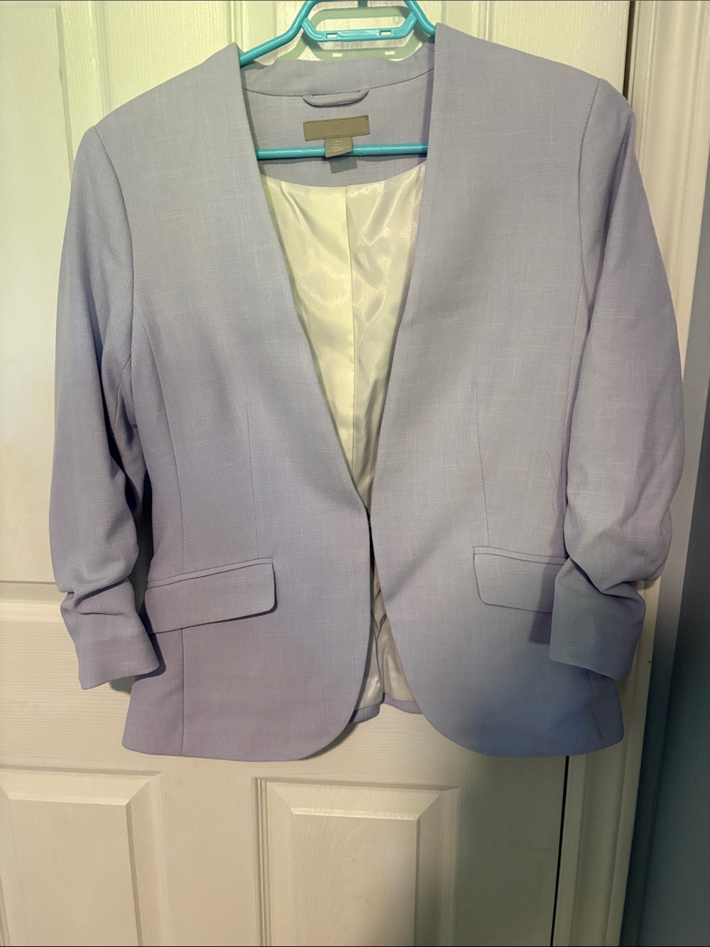 H&M Light Lavender Open-Front Blazer